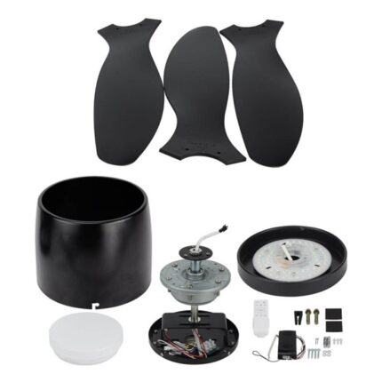 led stropni ventilator svjetiljka crni 18w ledshop 2