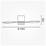 led stropni ventilator svjetiljka crni 18w ledshop 3